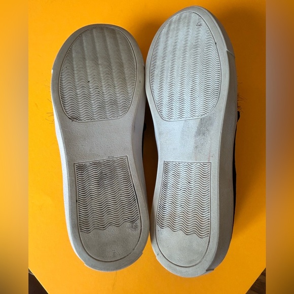 Betsey Johnson Black Velvet Sneakers with Pom Poms - Picture 10 of 11